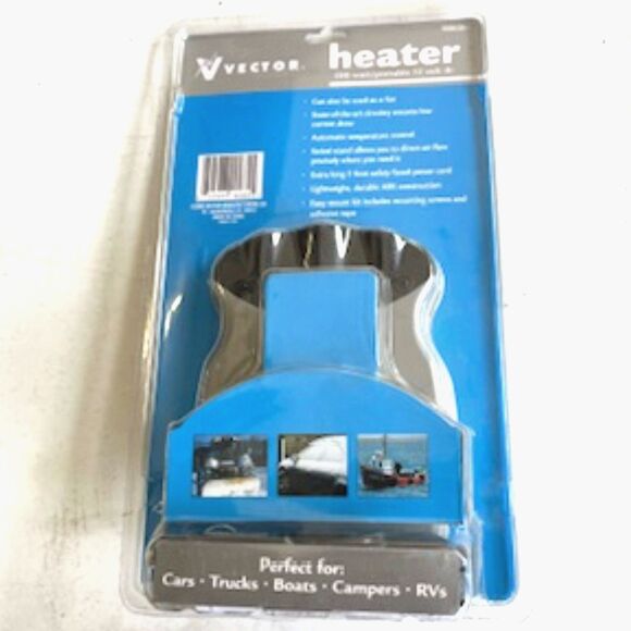 Auto Dash Mount Heater . 200 Watt/Portable 12 - Volt DC . Vector TVEC201 - Picture 2 of 5